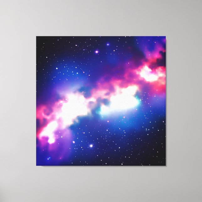 Färgfull orm Nebula Galaxy Stretched Canvas (Framsida)