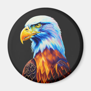 Färgfull Örn Art Magnet