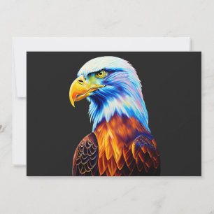 Färgfull Örn Art Spara Datumet
