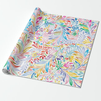 Färgfull Otomi-utskrift, Blommigt och animaliska M Presentpapper
