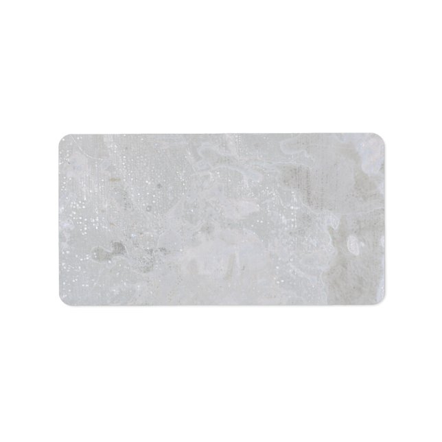 Färgfull oxiderad Silver Löv Adressetikett (Framsidan)