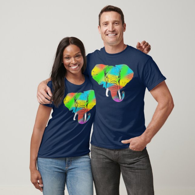 Färgfull Pachyderm T-Shirt (Unisex)