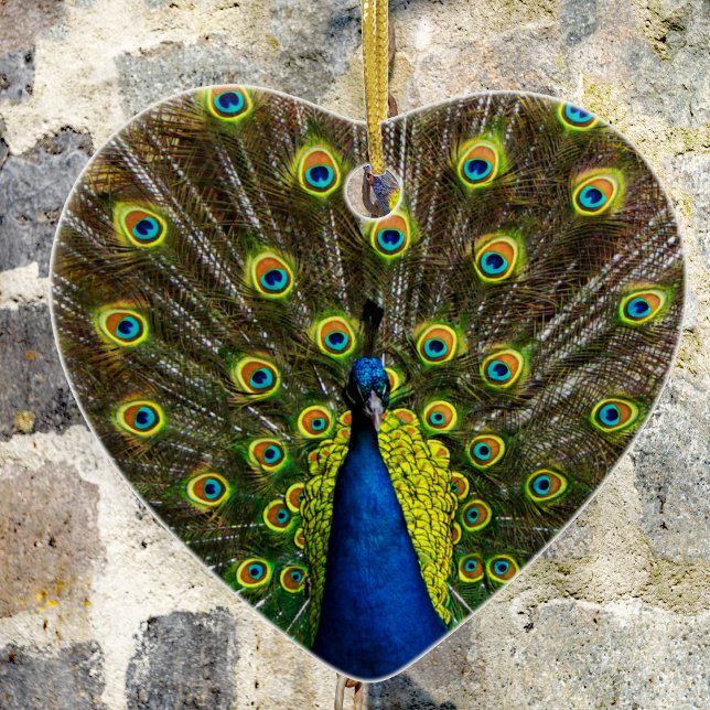 Färgfull påk julgransprydnad keramik (Skapare uppladdad)