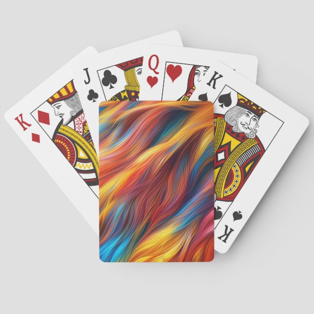 Färgfull Päls Struktur-bakgrund-68454 Casinokort (Baksidan)