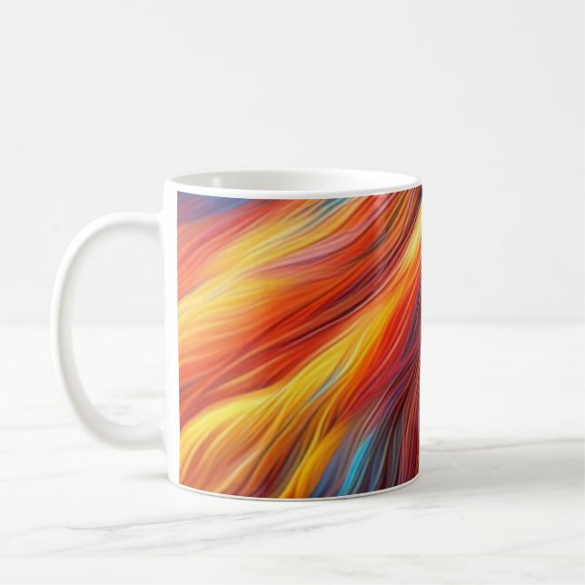 Färgfull Päls Struktur-bakgrund-68454 Kaffemugg (Vänster)