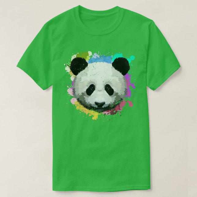 Färgfull Panda T Shirt (Design framsida)