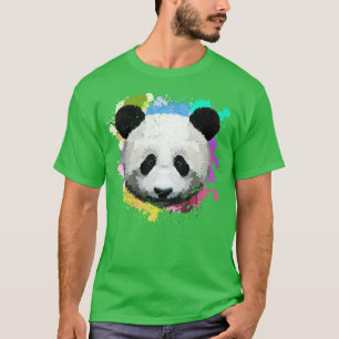Färgfull Panda T Shirt