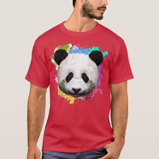 Färgfull Panda T Shirt