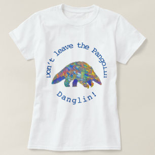 Färgfull Pangolin-utrotningshotad djurart T Shirt