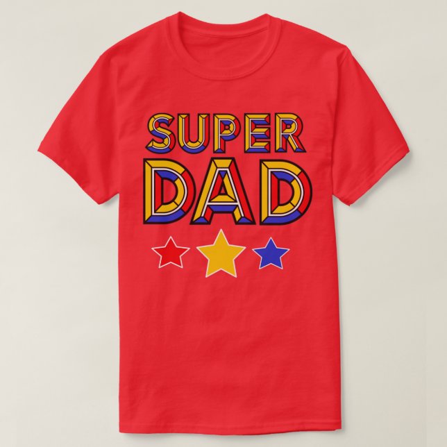 Färgfull Pappa-design i Toppen T Shirt (Design framsida)