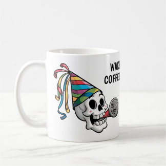 Färgfull Party Skull Kaffemugg