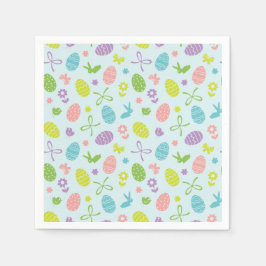 Färgfull Påsk Vår Mönster | Pappersservett