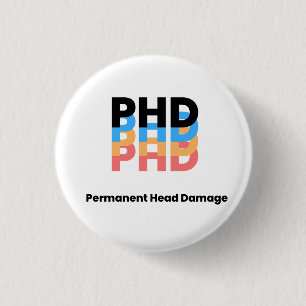Färgfull permanent skada på huvudet PhD Student Li Knapp