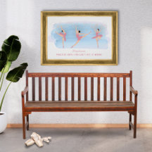 Färgfull Personlig Ballet Practice Poster