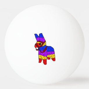 Färgfull Piñata-Tecknad för en Fiesta i Mexiko Pingisboll