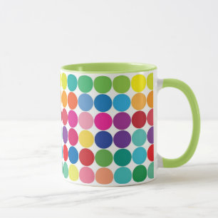 Färgfull Polka Dot Kopp Anpassa Mugg