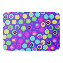Färgfull polka Dot Party Bath Mat Badrumsmatta