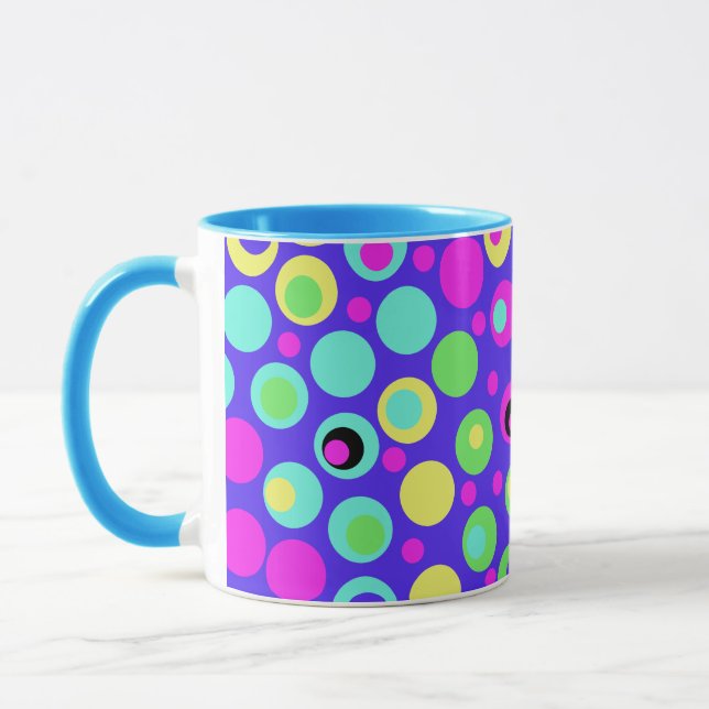 Färgfull Polka Dot Party Mugg (Vänster)