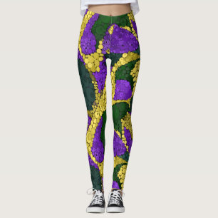 Färgfull polka punkt mönster leggings