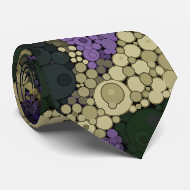 Färgfull polka punkt mönster slips (Rullad)