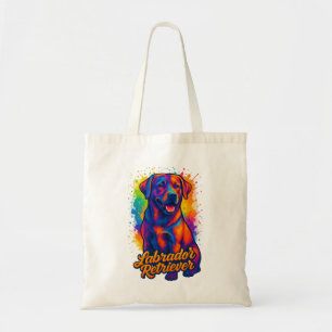 Färgfull pop Art Labrador Retriever - Vibrant Hund Tygkasse