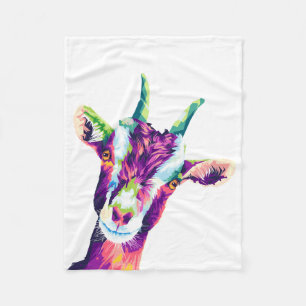 Färgfull poppgrafik Goat Fleece Blanket