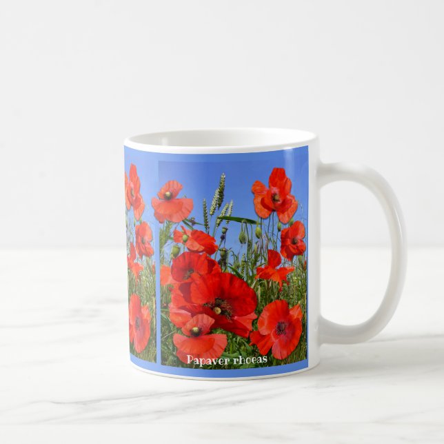 Färgfull Poppy Fält Kaffemugg (Höger)