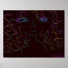 Färgfull, poster ut