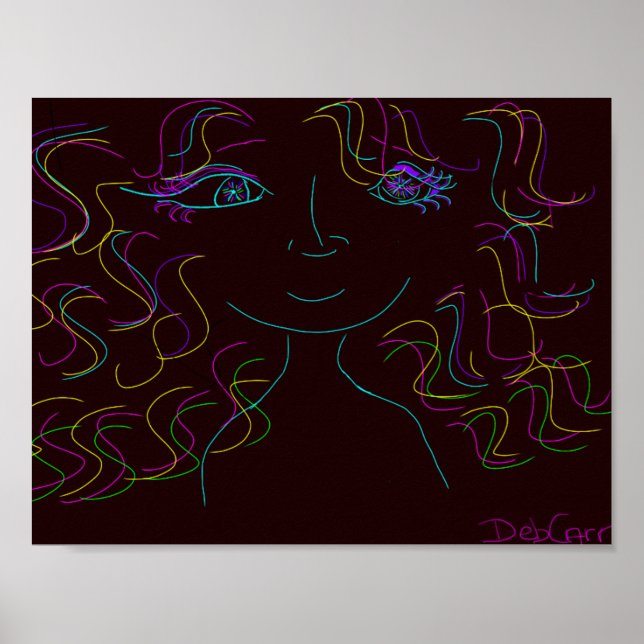 Färgfull, poster ut (Framsidan)