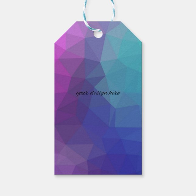 Färgfull pris märkre presentetikett (Framsidan)
