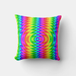 Färgfull Psychedelic Art Dekorativ kudde