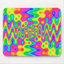 Färgfull Psychedelic Mousepad Musmatta