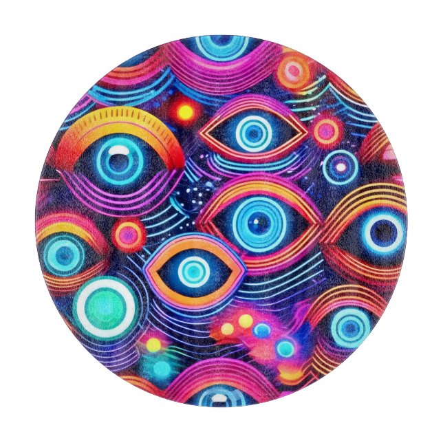 Färgfull Psychedelic Öga Mönster (Framsidan)