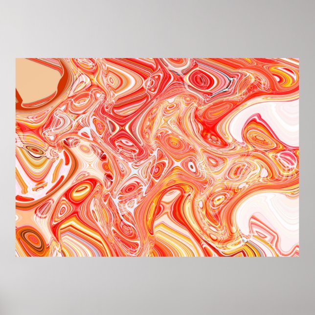 Färgfull psykedelisk bakgrund av interweavi poster (Framsidan)