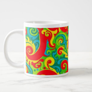 Färgfull psykologisk design jumbo mugg