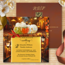 Färgfull Pumpkins Fantasy Fall Wedding