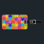 Färgfull pusselpussel Mönster Bagagebricka<br><div class="desc">Färgfull Jigszons Puzzle Mönster. Perfektens gåva till dem som tittar för något enkelt.</div>