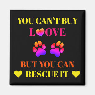 Färgfull Rädda djuren och Pet Adoption Magnet 2 tu