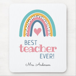 Färgfull Rainbow Best Teacher har någonsin gått i  Musmatta