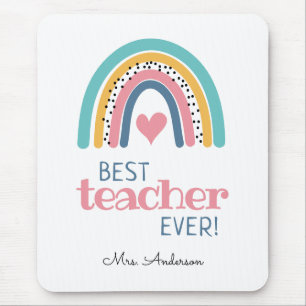 Färgfull Rainbow Best Teacher har någonsin gått i Musmatta