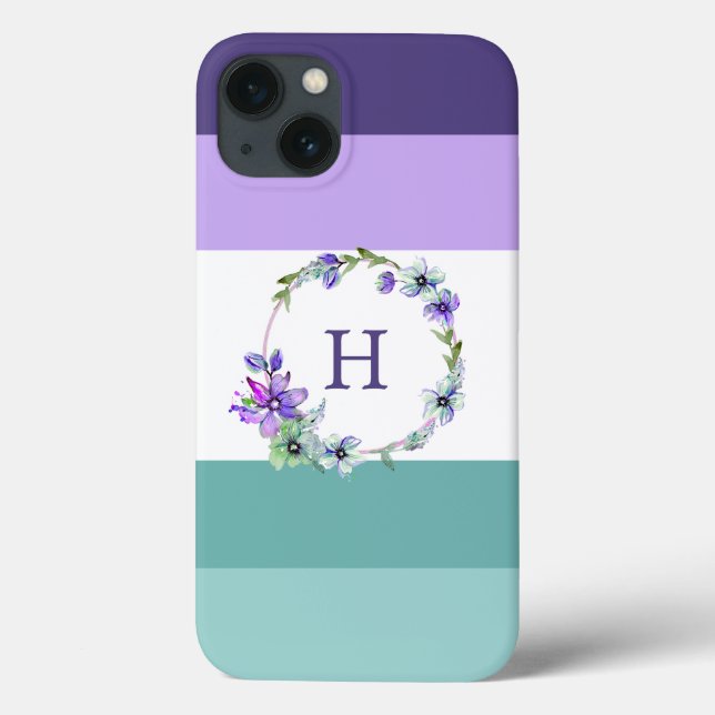 Färgfull Rand monogrammed Fodral-Mate iphone case (Baksida)