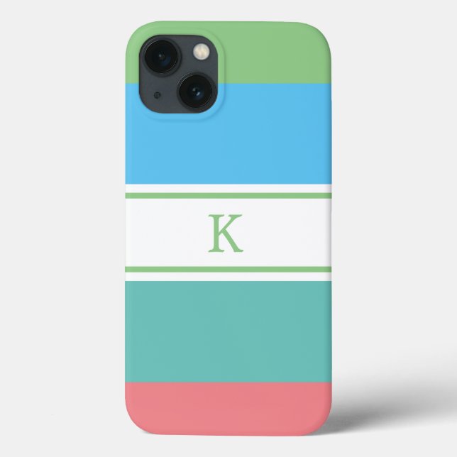 Färgfull Rand monogrammed Fodral-Mate iphone case (Baksida)