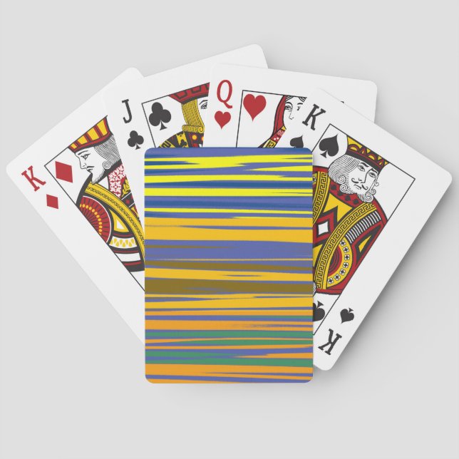 Färgfull Rand Mönster Casinokort (Baksidan)