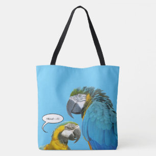 Färgfull Rand Parrots Tote Bag Tygkasse