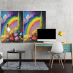 Färgfull regnbåge Nature Scene Neo-impressionism Canvastryck<br><div class="desc">Vi presenterar vårt andande kanvastryck med en fantastisk, färgstark regnbågsmiljö med vatten, så att du kan få upp vilket utrymme som helst! Denna högkvalitativa utskrift visar naturens skönhet med sitt sjudande färg och goda vatten. Perfekt för natur älskare, det här kanvastrycket är säkert en konversationsstart i vilket rum som helst....</div>