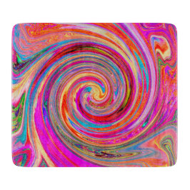 Färgfull regnbåge Swirl Retro Abstract Design