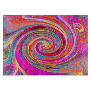 Färgfull regnbåge Swirl Retro Abstract Design