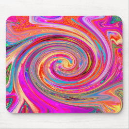 Färgfull regnbåge Swirl Retro Abstract Design Musmatta