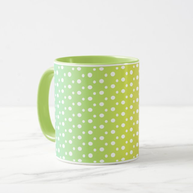 Färgfull regnbågskubbelgradient mugg (Framsida vänster)