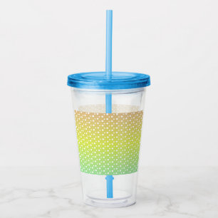 Färgfull regnbågskubbelgradient take away mugg